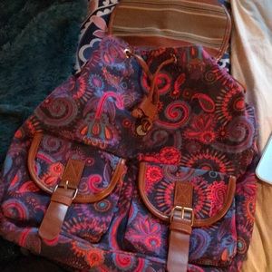 Brand new rainbow paisley backpack